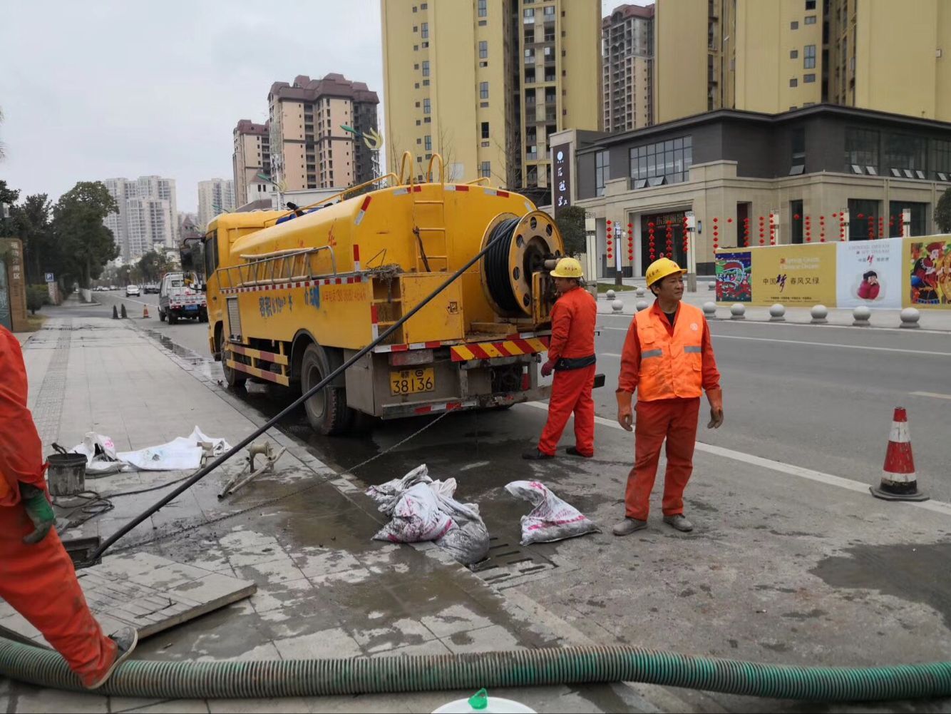 卢龙排污管道清淤-管道清洗